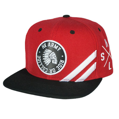 HK Army Snapback Hat - Collide - Red / Black