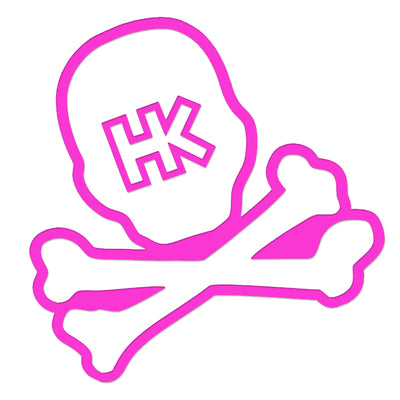 HK Army Giant Car Sticker - Skull - Pink