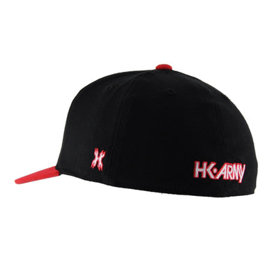 HK Army Fitted Hat - HSTL - Black / Red