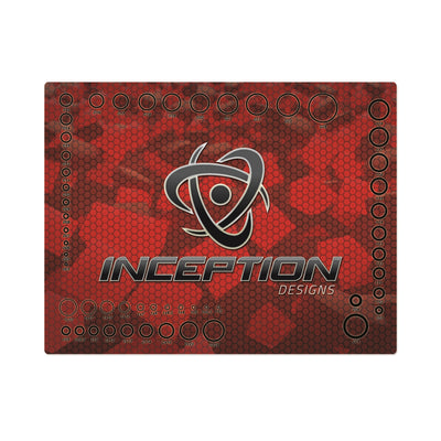 Inception Designs Paintball Tech Mat - Small - Red