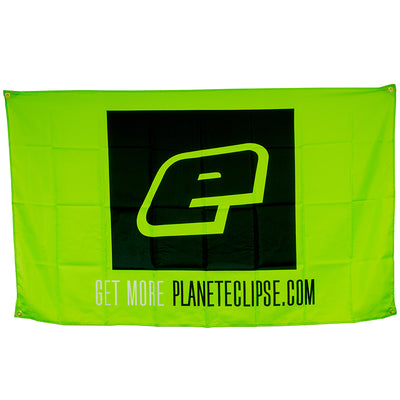 Planet Eclipse Cloth Banner - 3' x 5' - Eclipse Lime / Black