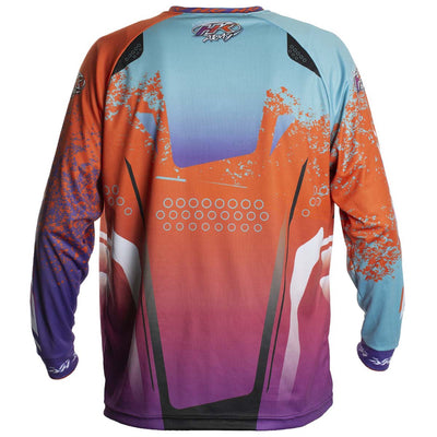 HK Army Retro Paintball Jersey - Liquid - Orange / Teal