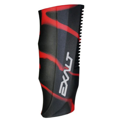 Exalt Paintball Luxe Regulator Grip Cover - Black / Red Swirl