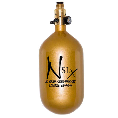 Ninja Carbon Fiber HPA Tank - 68/4500 SLX - BRASS PRO V2 REG - 10th Anniversary Gold