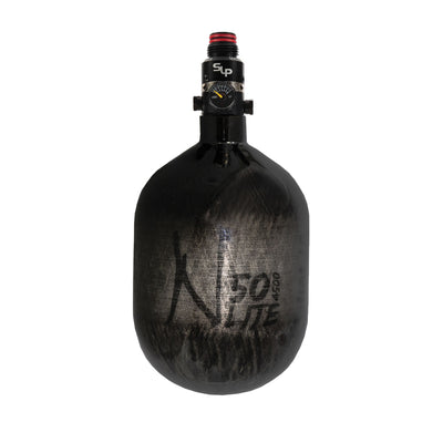 Ninja Carbon Fiber HPA Tank - 50/4500 LITE - PRO V2 SLP REG - Translucent Black