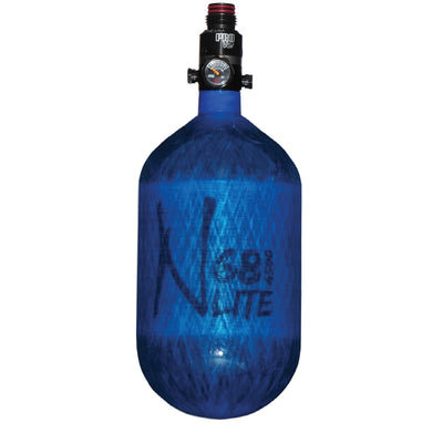 Ninja Carbon Fiber HPA Tank - 68/4500 LITE - PRO V2 REG - Translucent Blue