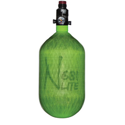 Ninja Carbon Fiber HPA Tank - 68/4500 LITE - PRO V2 REG - Translucent Lime