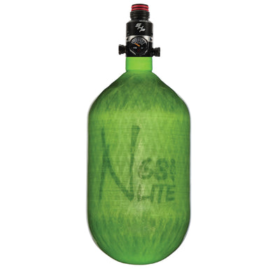 Ninja Carbon Fiber HPA Tank - 68/4500 LITE - PRO V2 SHP REG - Translucent Lime