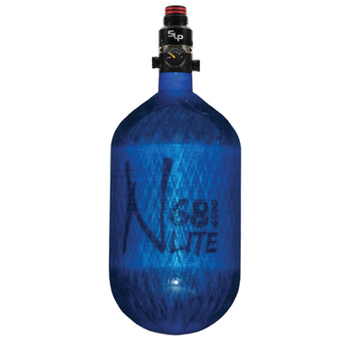 Ninja Carbon Fiber HPA Tank - 68/4500 LITE - PRO V2 SLP REG - Translucent Blue