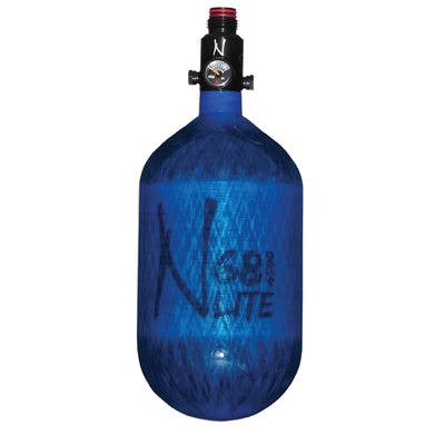 Ninja Carbon Fiber HPA Tank - 68/4500 LITE - UL REG - Translucent Blue