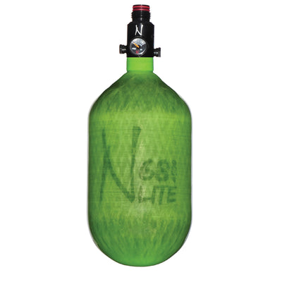 Ninja Carbon Fiber HPA Tank - 68/4500 LITE - UL REG - Translucent Lime