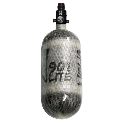 Ninja Carbon Fiber HPA Tank - 90/4500 LITE - Adjustable Reg - Grey