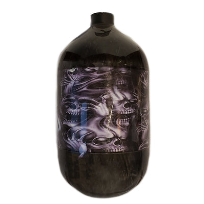 Ninja Carbon Fiber HPA Tank - 68/4500 LITE - TANK ONLY - No Evil Skulls - Wicked Series (No Regulator)