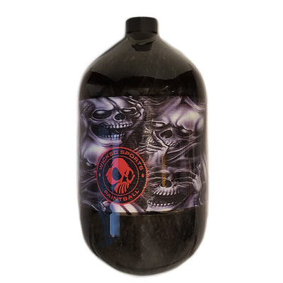 Ninja Carbon Fiber HPA Tank - 68/4500 LITE - TANK ONLY - No Evil Skulls - Wicked Series (No Regulator)
