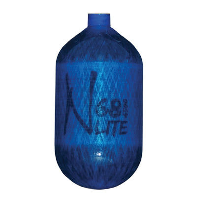 Ninja Carbon Fiber HPA Tank - 68/4500 LITE - TANK ONLY - Translucent Blue (No Regulator)