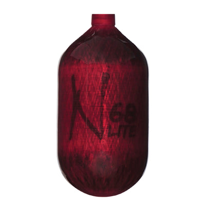 Ninja Carbon Fiber HPA Tank - 68/4500 LITE - TANK ONLY - Translucent Red (No Regulator)