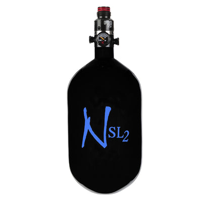 Ninja Carbon Fiber HPA Tank - 68/4500 SL2 - PRO V2 REG - Black / Blue