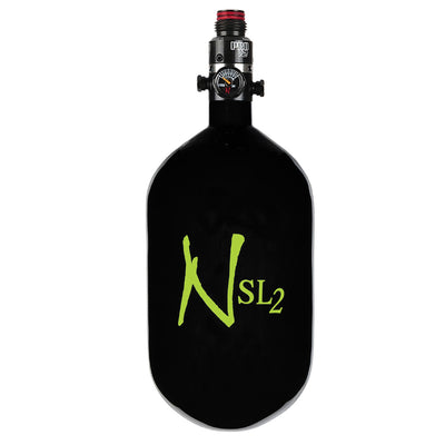 Ninja Carbon Fiber HPA Tank - 68/4500 SL2 - PRO V2 REG - Black / Lime