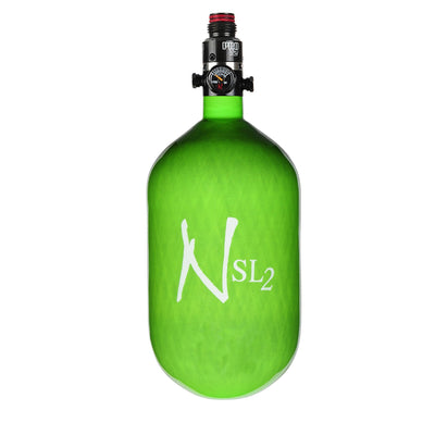 Ninja Carbon Fiber HPA Tank - 68/4500 SL2 - PRO V2 REG - Lime