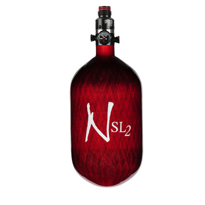 Ninja Carbon Fiber HPA Tank - 68/4500 SL2 - PRO V2 REG - Red