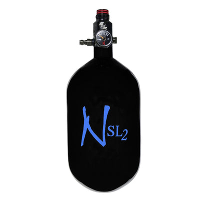 Ninja Carbon Fiber HPA Tank - 68/4500 SL2 - PRO V2 SHP REG - Black / Blue