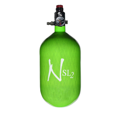 Ninja Carbon Fiber HPA Tank - 68/4500 SL2 - PRO V2 SHP REG - Lime