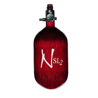 Ninja Carbon Fiber HPA Tank - 68/4500 SL2 - PRO V2 SHP REG - Red