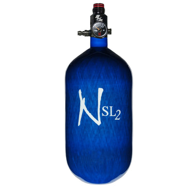 Ninja Carbon Fiber HPA Tank - 77/4500 SL2 - PRO V2 SHP REG - Blue