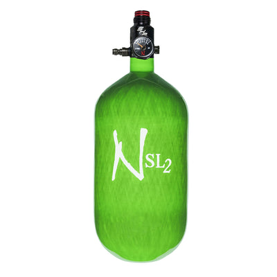 Ninja Carbon Fiber HPA Tank - 77/4500 SL2 - PRO V2 SHP REG - Lime