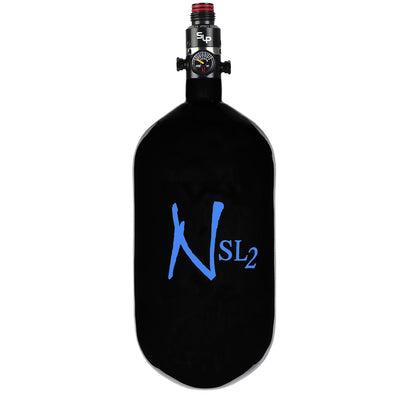 Ninja Carbon Fiber HPA Tank - 77/4500 SL2 - PRO V2 SLP REG - Black / Blue