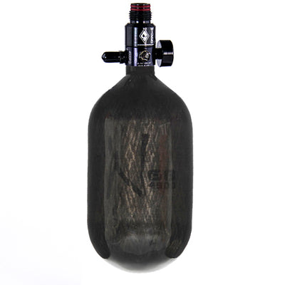 Ninja Carbon Fiber HPA Tank - 68/4500 - Adjustable Reg - Translucent Black