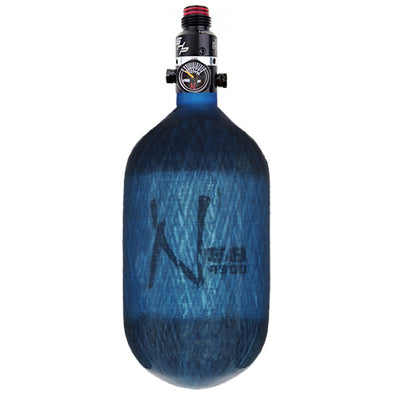 Ninja Carbon Fiber HPA Tank - 68/4500 - PRO V2 SHP REG - Translucent Blue