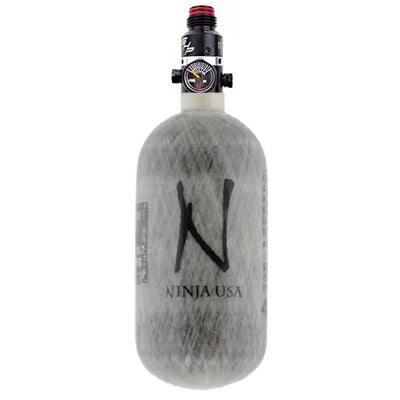 Ninja Carbon Fiber HPA Tank - 45/4500 - PRO V2 SHP REG - Grey