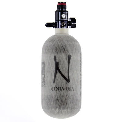 Ninja Carbon Fiber HPA Tank - 45/4500 - Adjustable Reg - Grey