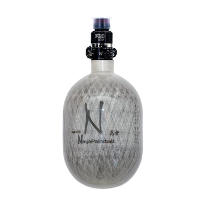Ninja Carbon Fiber HPA Tank - 50/4500 - PRO V2 REG - Grey