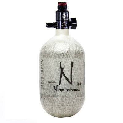 Ninja Carbon Fiber HPA Tank - 68/4500 - Adjustable Reg - Grey