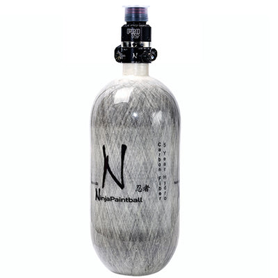 Ninja Carbon Fiber HPA Tank - 90/4500 - PRO V2 REG - Grey