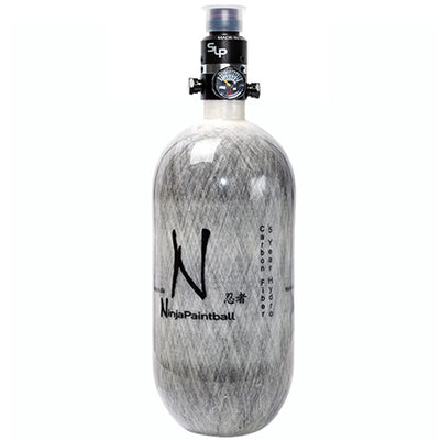 Ninja Carbon Fiber HPA Tank - 90/4500 - PRO V2 SLP REG - Grey
