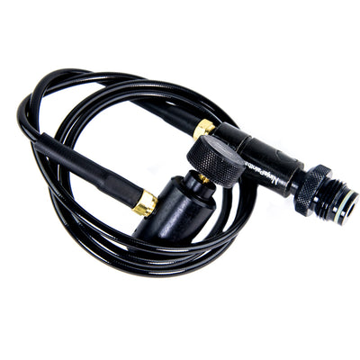 Ninja Air Paintball Microbore Remote w/ Push to Connect / PTC - Black