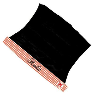 Kohn Sports Head Wrap - Black Veil - Orange Plaid