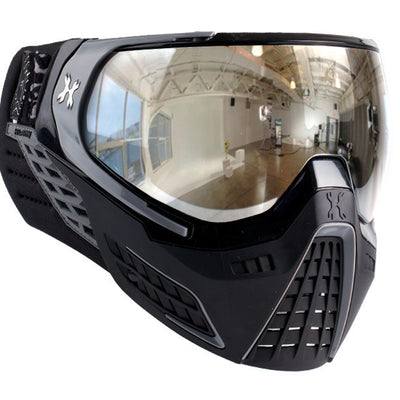 HK Army KLR Goggles - Platinum - Black / Grey w/ Chrome Mirror Thermal Lens