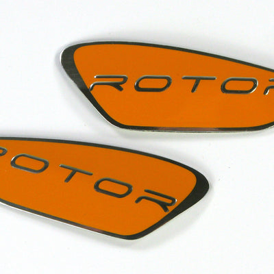 Dye Rotor Bottom Logo Jewels - Right & Left Included - Orange