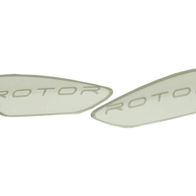 Dye Rotor Bottom Logo Jewels - Right & Left Included - White