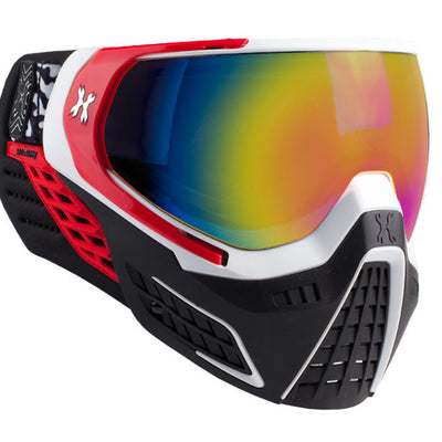 HK Army KLR Goggles - Scorch - White / Red w/ Fusion Mirror Thermal Lens