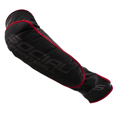 Social Paintball SMPL Elbow Pads - Black / Red