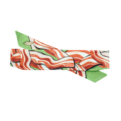 Social Paintball Long Tie Headband - Bacon Strips