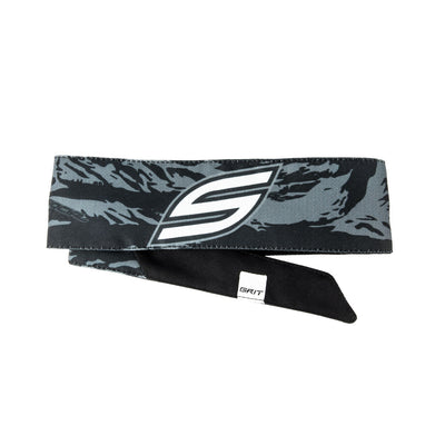 Social Paintball Long Tie Headband - Dark Woods Tigerstripe