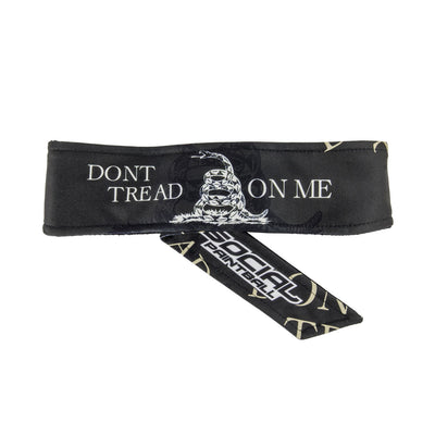 Social Paintball Long Tie Headband - Don't Tread On Me