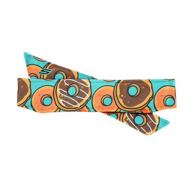 Social Paintball Long Tie Headband - Donuts