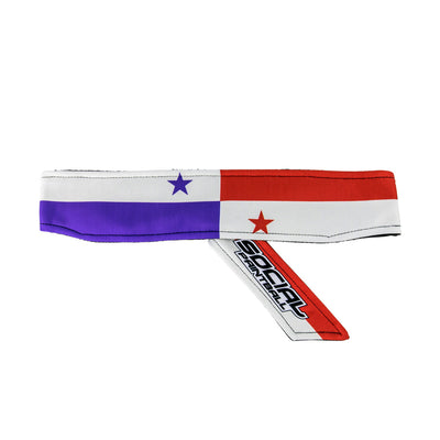 Social Paintball Long Tie Headband - Panama Flag